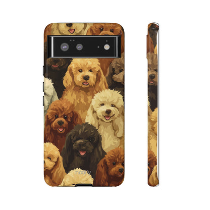 noolly Puppy Parade Poodle Tough Phone Case
