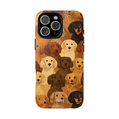 noolly Puppy Parade Dachshund Tough Phone Case