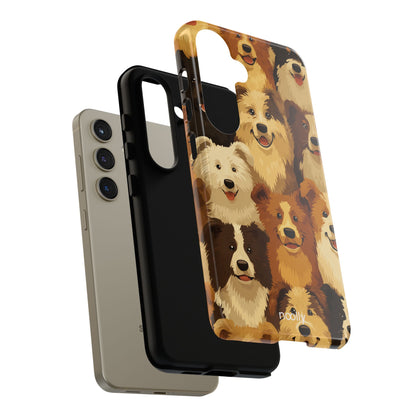 noolly Puppy Parade Border Collie Tough Phone Case