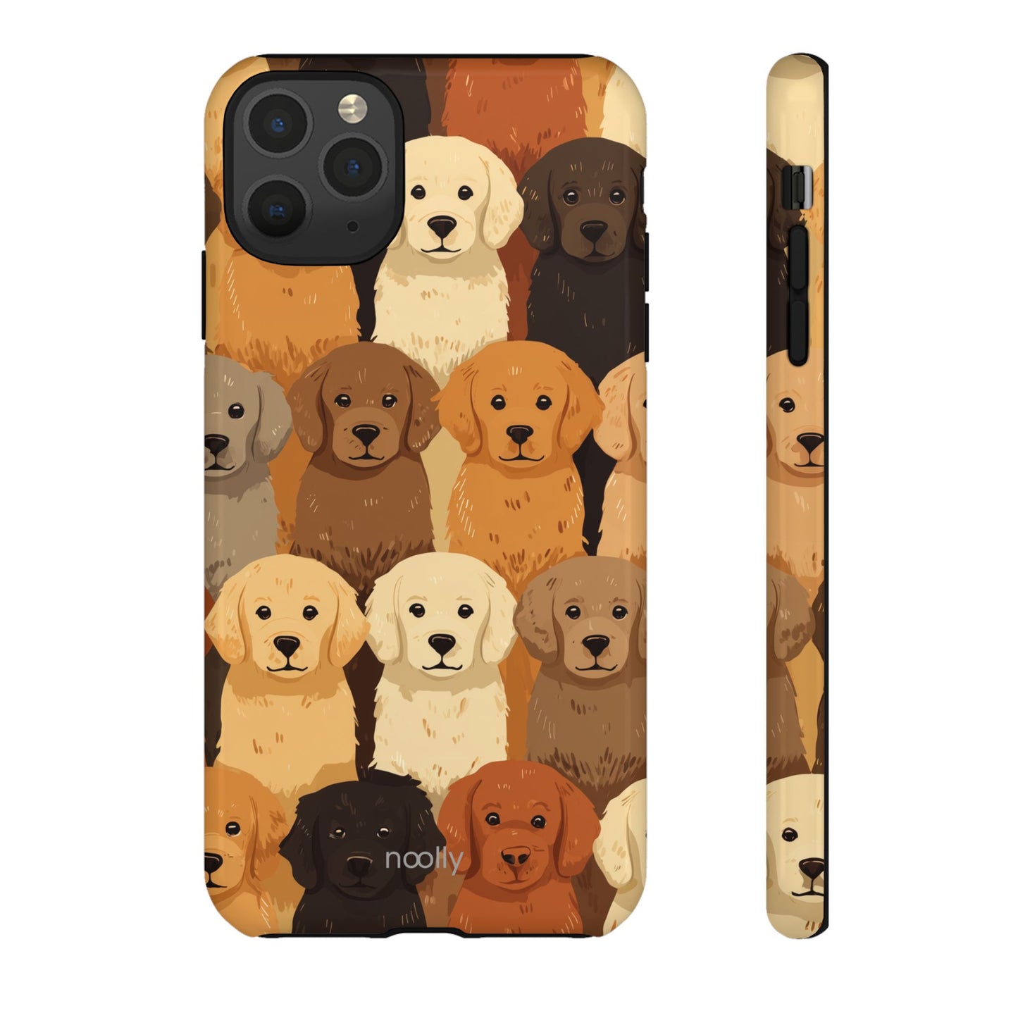 noolly Puppy Parade Golden Retriever Tough Phone Case