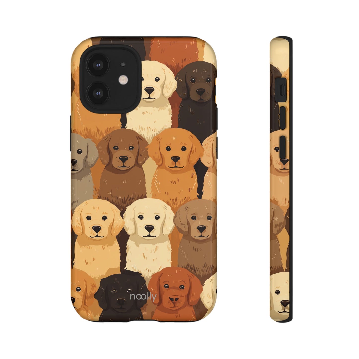 noolly Puppy Parade Golden Retriever Tough Phone Case