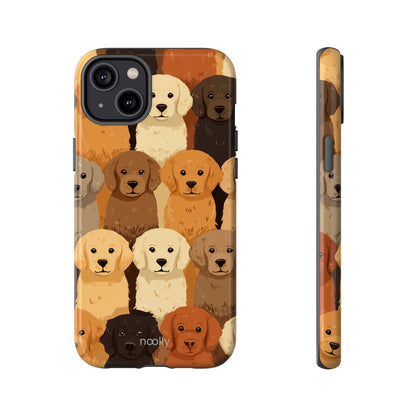 noolly Puppy Parade Golden Retriever Tough Phone Case