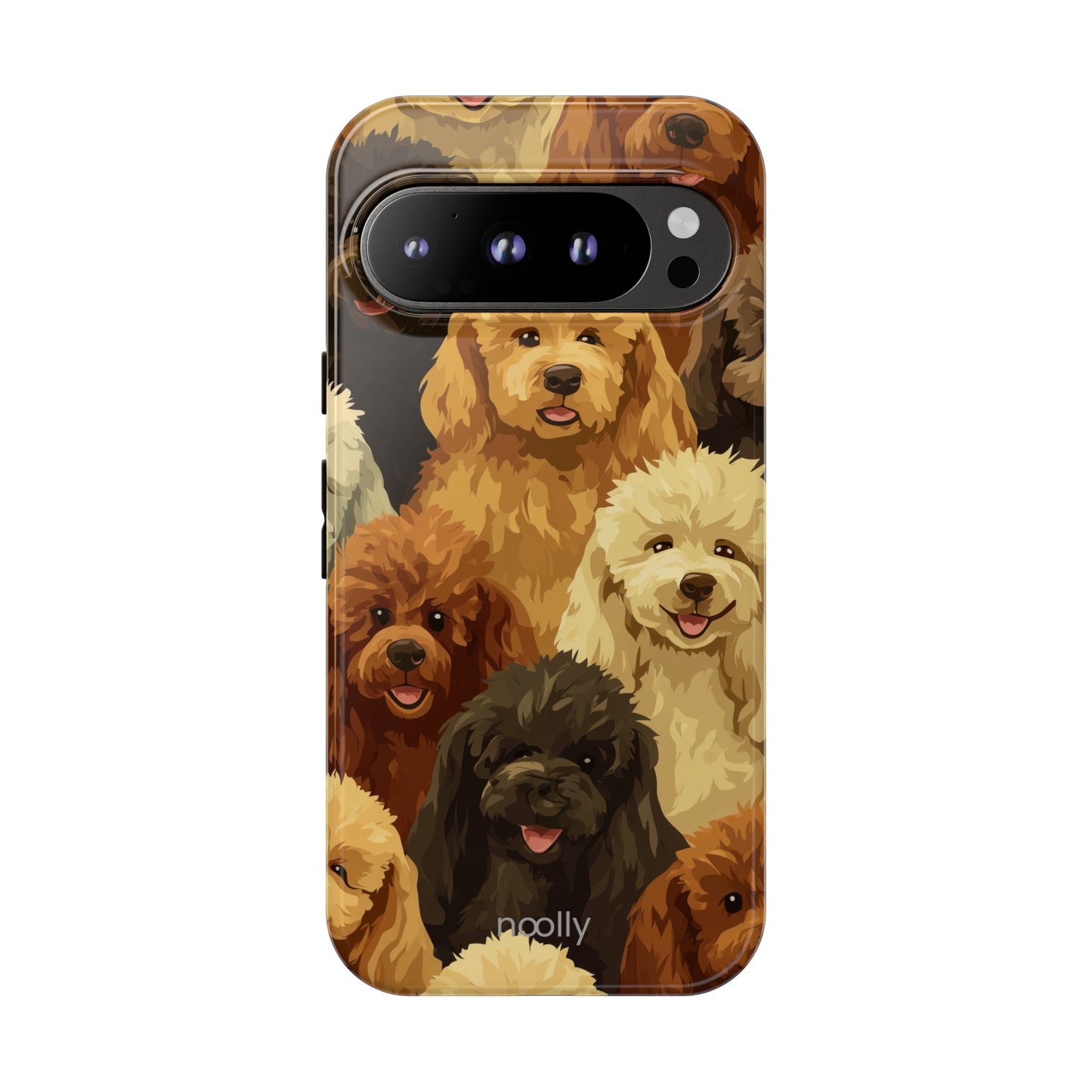 noolly Puppy Parade Poodle Tough Phone Case