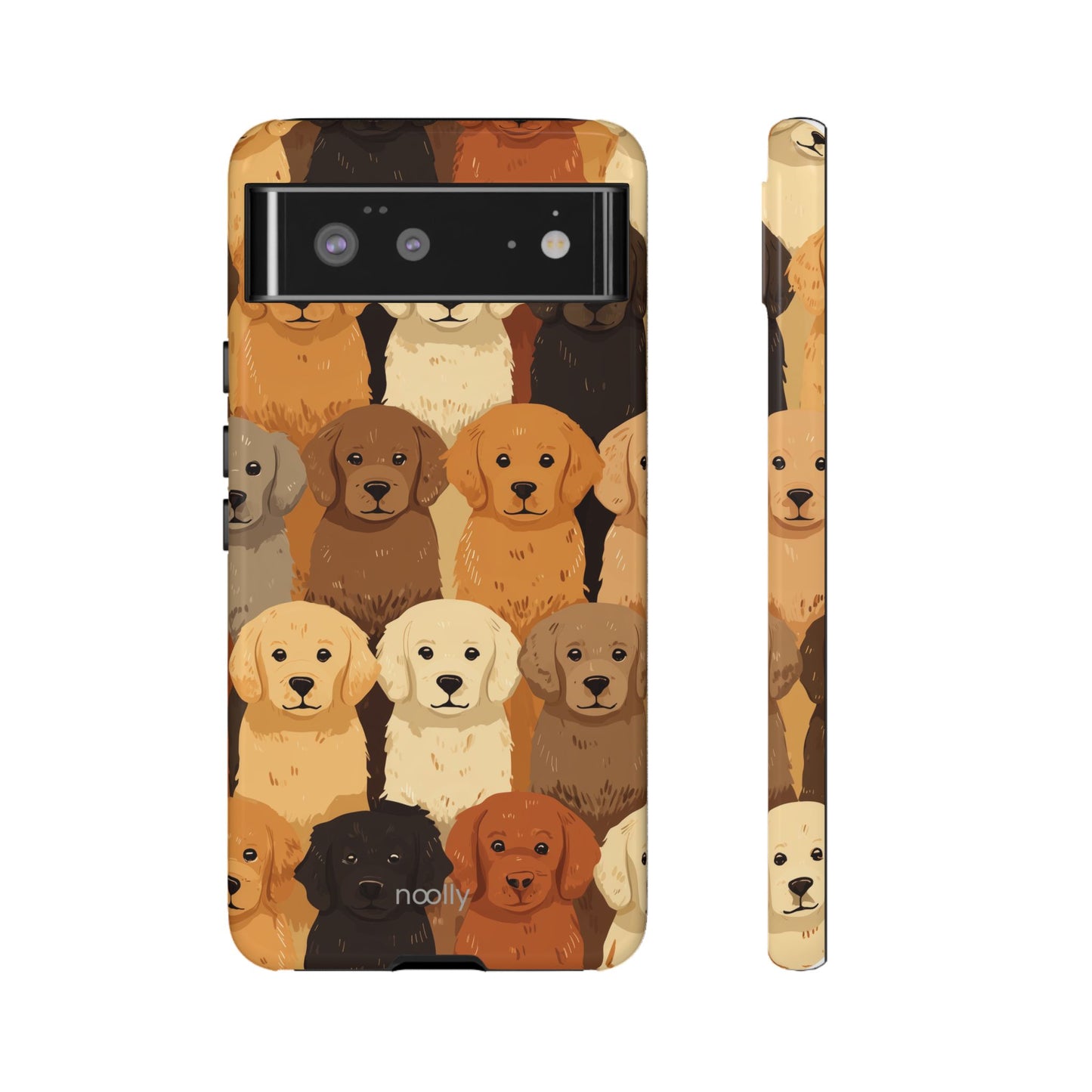 noolly Puppy Parade Golden Retriever Tough Phone Case