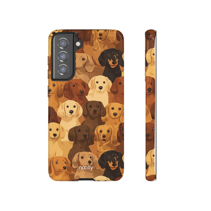 noolly Puppy Parade Dachshund Tough Phone Case