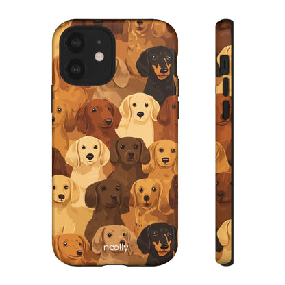 noolly Puppy Parade Dachshund Tough Phone Case
