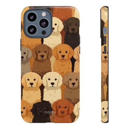 noolly Puppy Parade Golden Retriever Tough Phone Case
