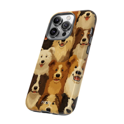 noolly Puppy Parade Border Collie Tough Phone Case