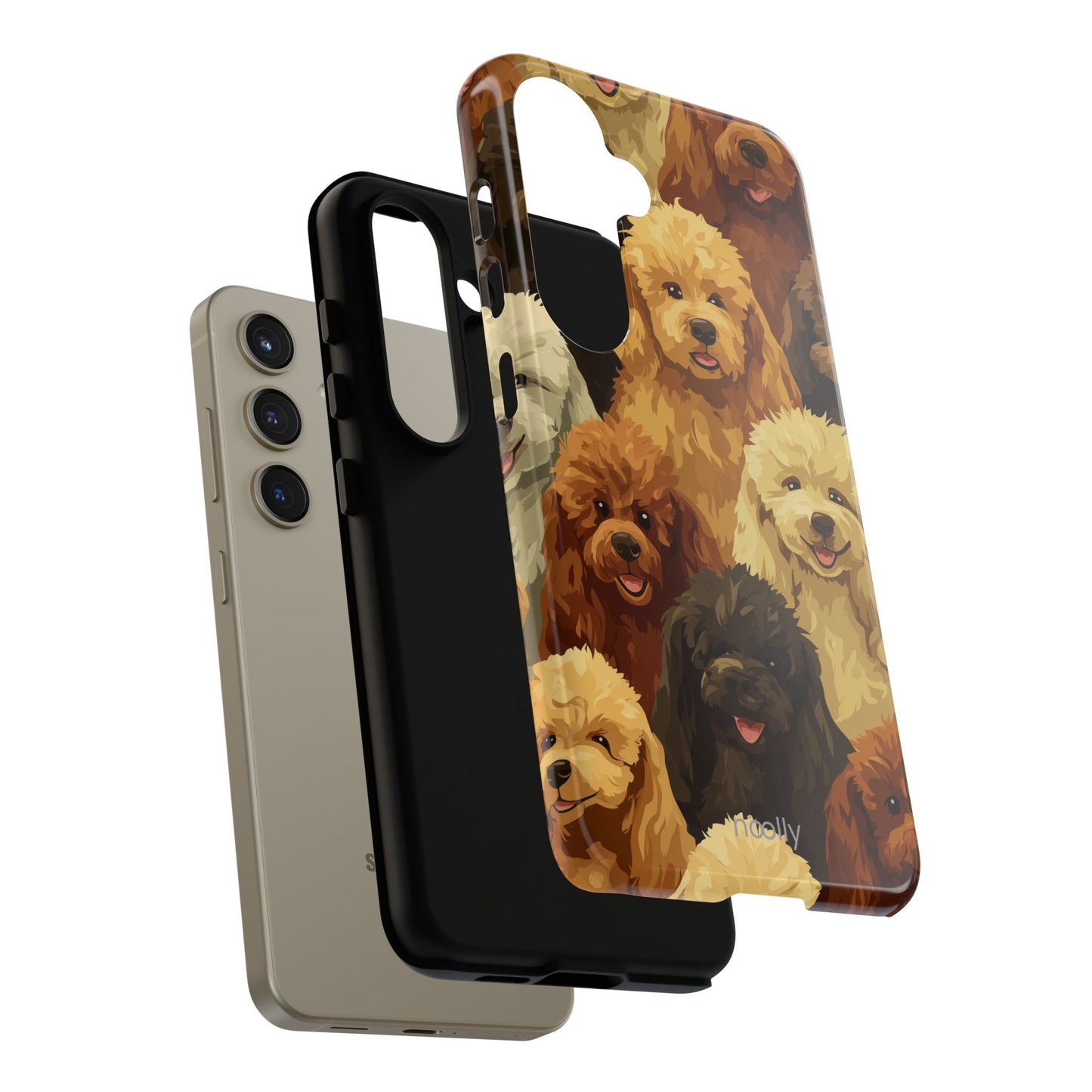 noolly Puppy Parade Poodle Tough Phone Case