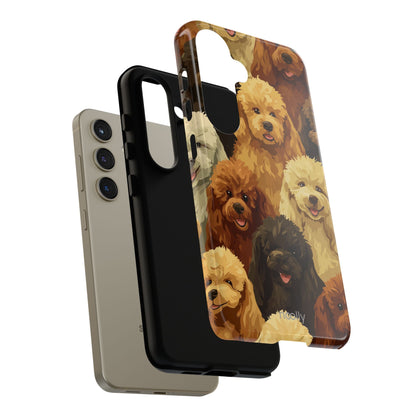 noolly Puppy Parade Poodle Tough Phone Case