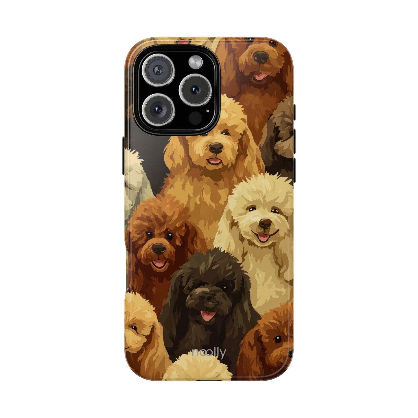 noolly Puppy Parade Poodle Tough Phone Case