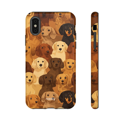 noolly Puppy Parade Dachshund Tough Phone Case