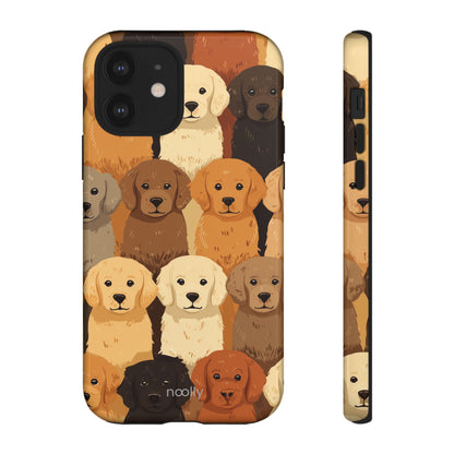 noolly Puppy Parade Golden Retriever Tough Phone Case