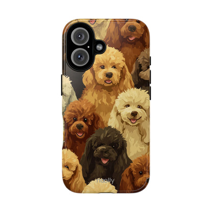noolly Puppy Parade Poodle Tough Phone Case