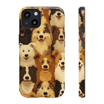noolly Puppy Parade Border Collie Tough Phone Case