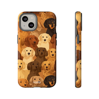 noolly Puppy Parade Dachshund Tough Phone Case