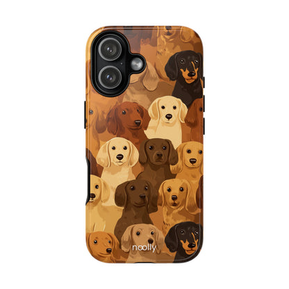 noolly Puppy Parade Dachshund Tough Phone Case