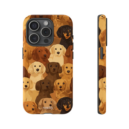 noolly Puppy Parade Dachshund Tough Phone Case