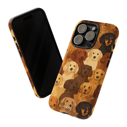 noolly Puppy Parade Dachshund Tough Phone Case
