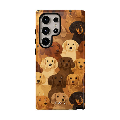 noolly Puppy Parade Dachshund Tough Phone Case