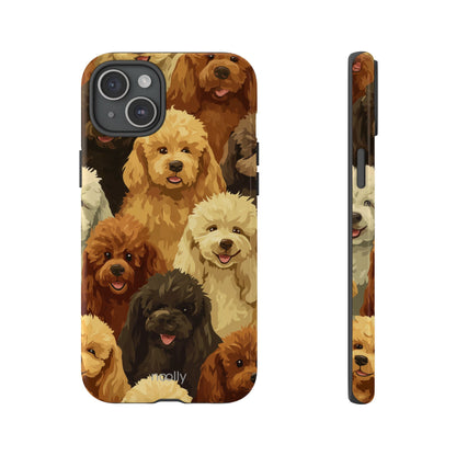 noolly Puppy Parade Poodle Tough Phone Case