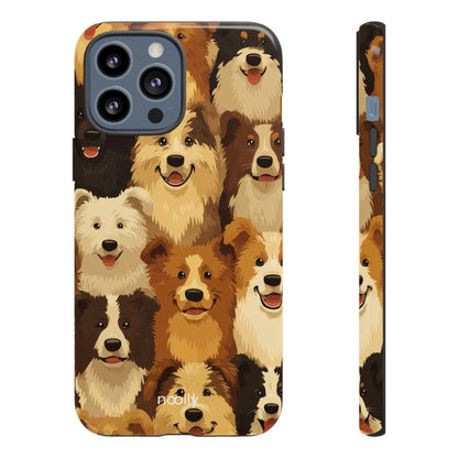 noolly Puppy Parade Border Collie Tough Phone Case