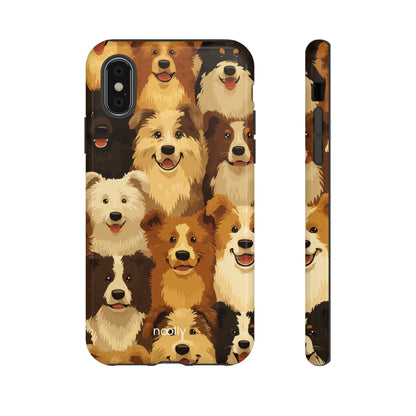 noolly Puppy Parade Border Collie Tough Phone Case