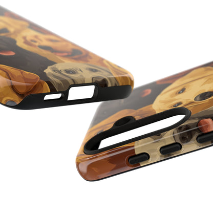 noolly Puppy Parade Labrador Retriever Tough Phone Case