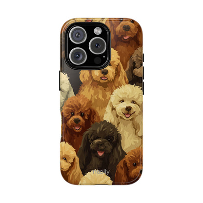 noolly Puppy Parade Poodle Tough Phone Case
