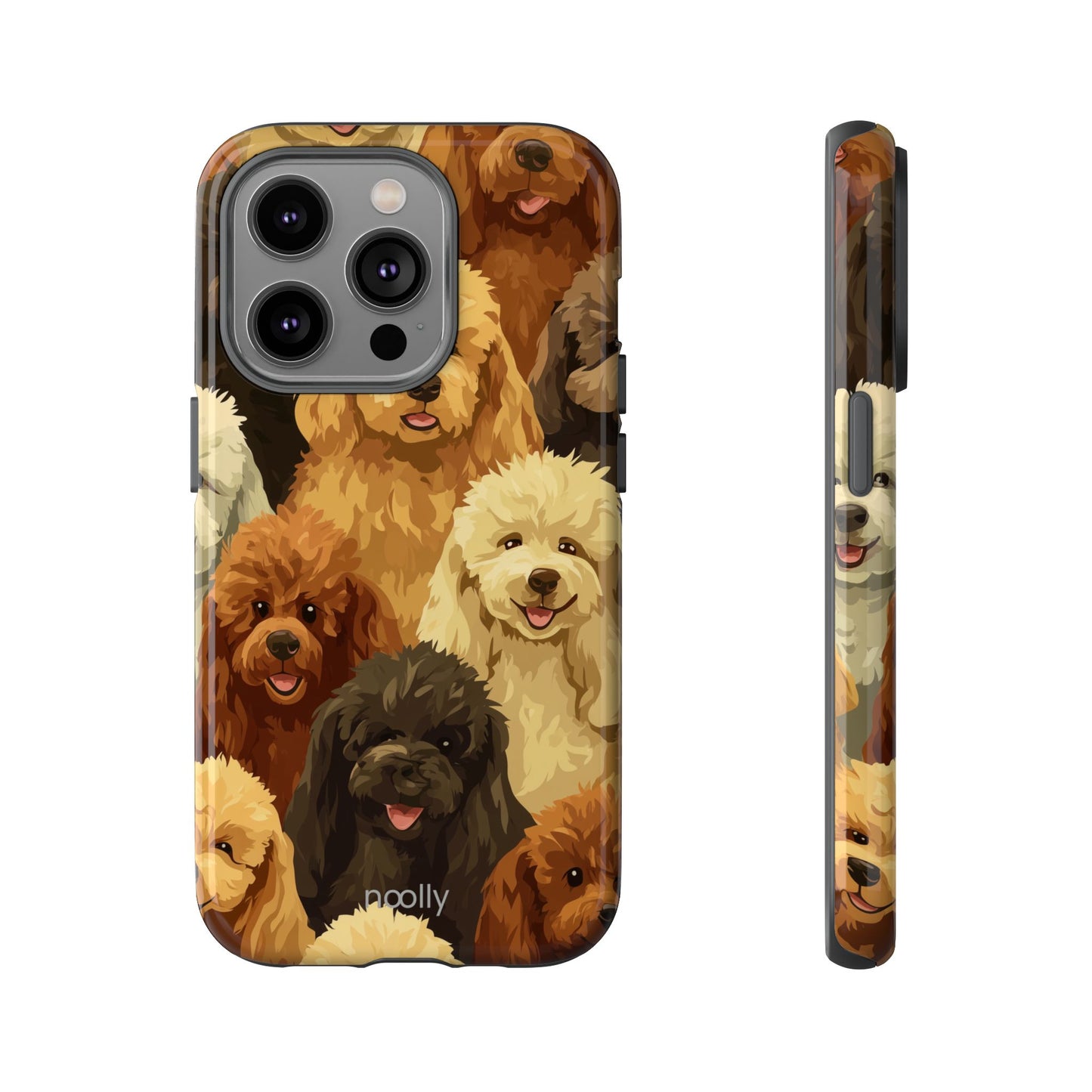 noolly Puppy Parade Poodle Tough Phone Case