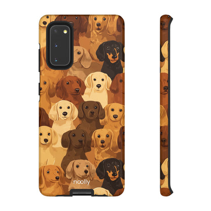 noolly Puppy Parade Dachshund Tough Phone Case
