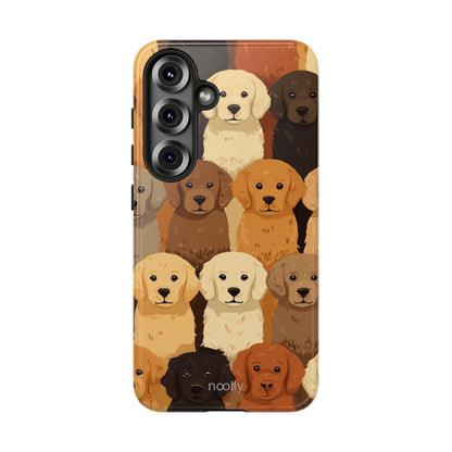 noolly Puppy Parade Golden Retriever Tough Phone Case