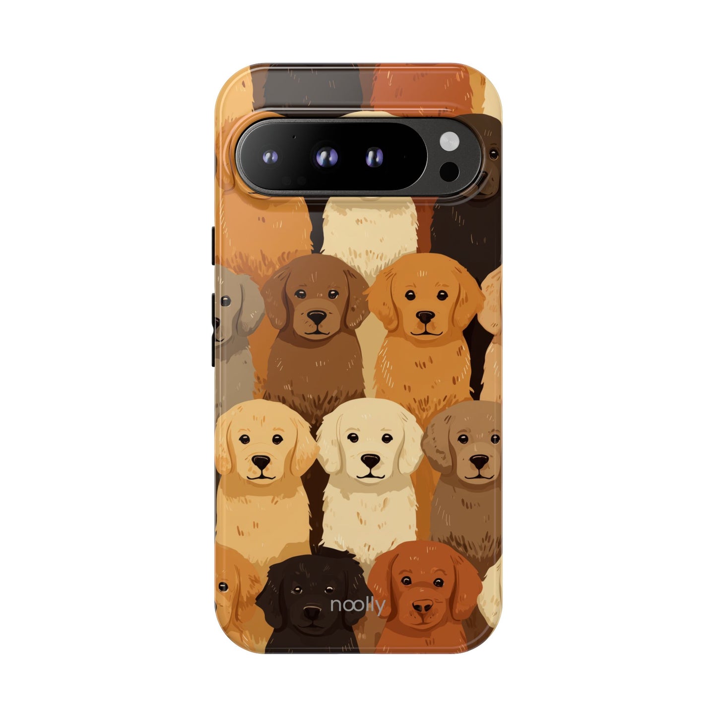 noolly Puppy Parade Golden Retriever Tough Phone Case