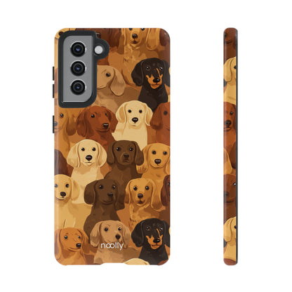 noolly Puppy Parade Dachshund Tough Phone Case