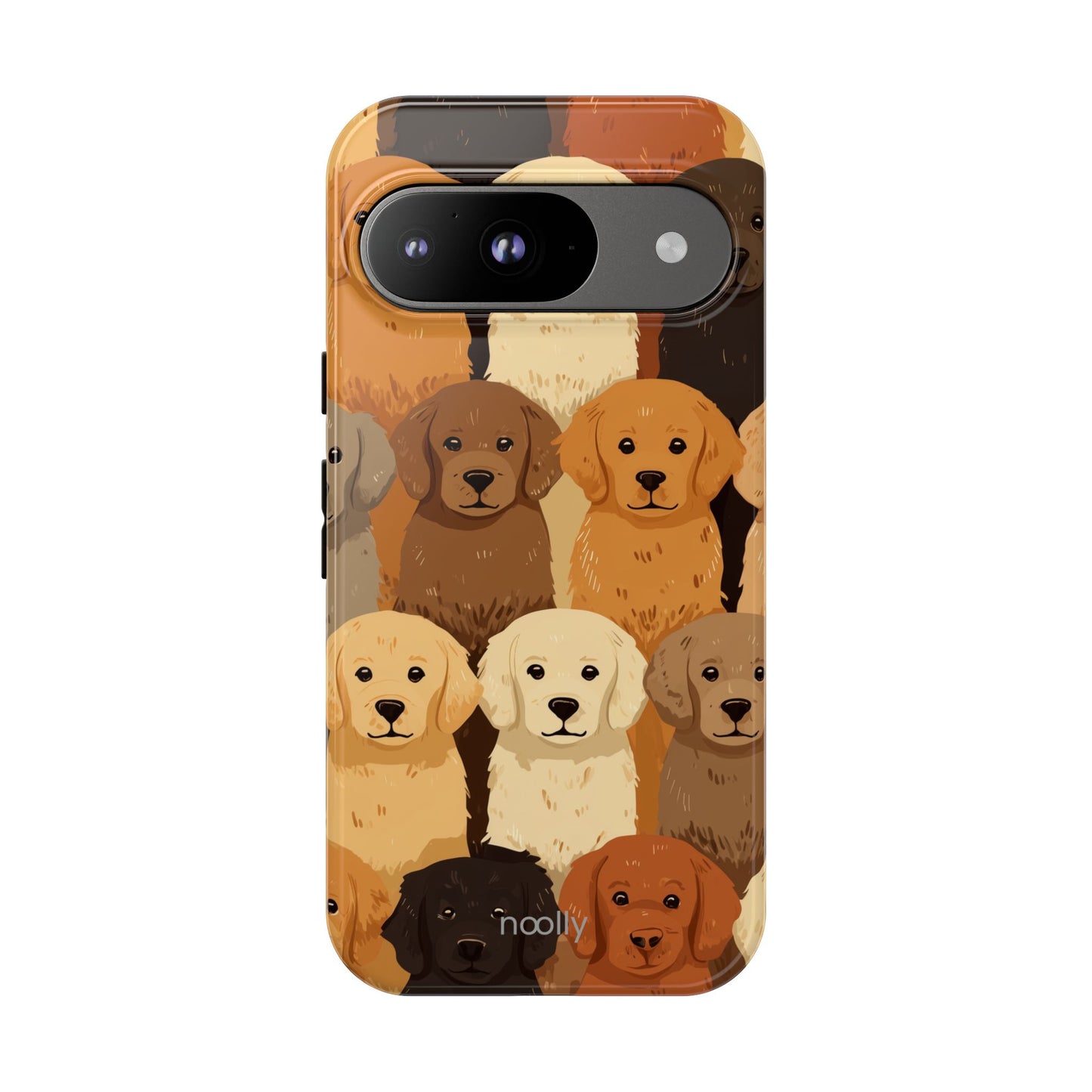 noolly Puppy Parade Golden Retriever Tough Phone Case