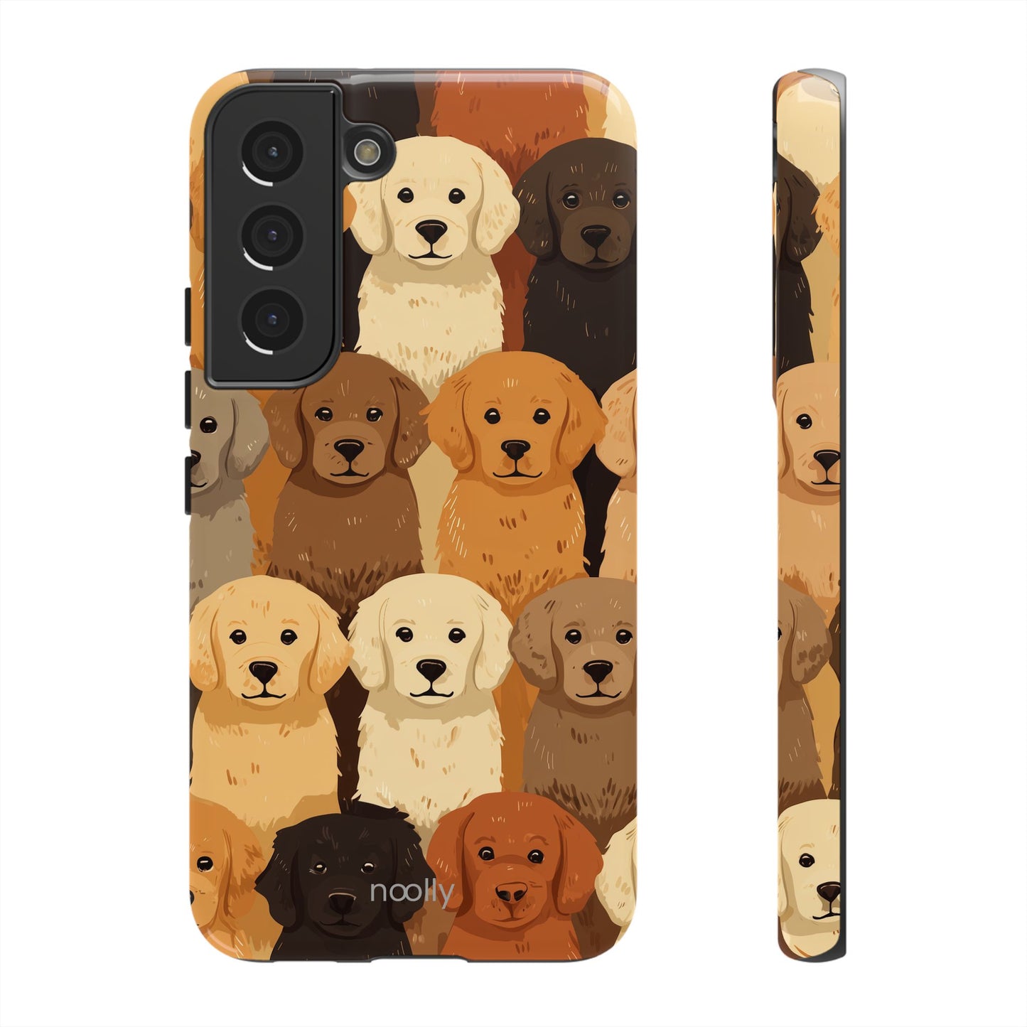 noolly Puppy Parade Golden Retriever Tough Phone Case