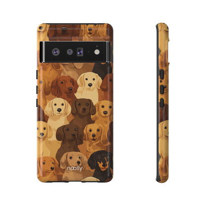 noolly Puppy Parade Dachshund Tough Phone Case