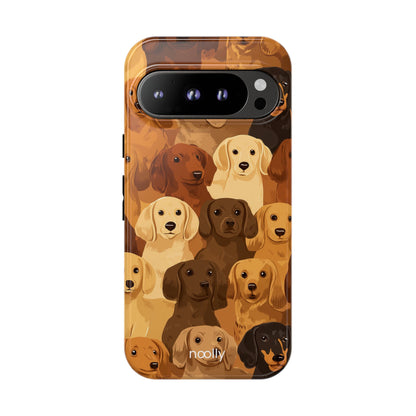 noolly Puppy Parade Dachshund Tough Phone Case