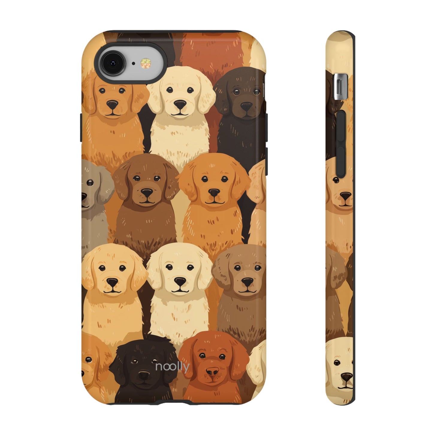 noolly Puppy Parade Golden Retriever Tough Phone Case