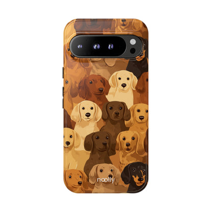 noolly Puppy Parade Dachshund Tough Phone Case