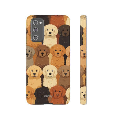 noolly Puppy Parade Golden Retriever Tough Phone Case