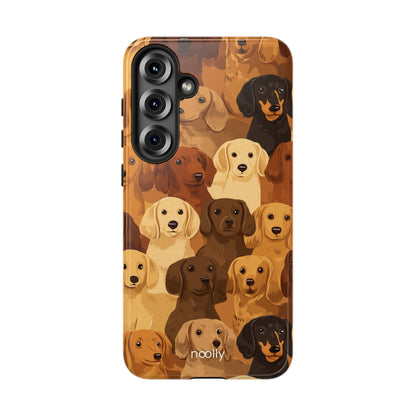 noolly Puppy Parade Dachshund Tough Phone Case