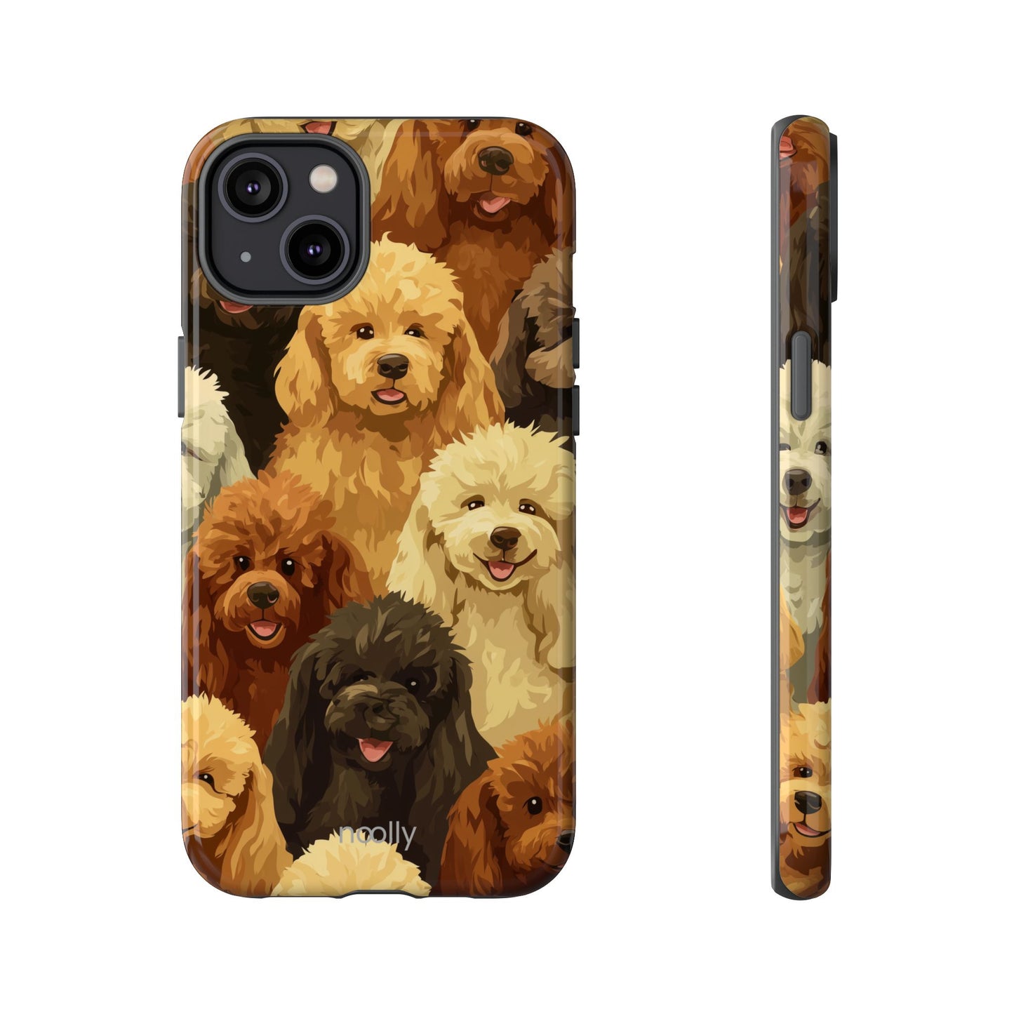 noolly Puppy Parade Poodle Tough Phone Case