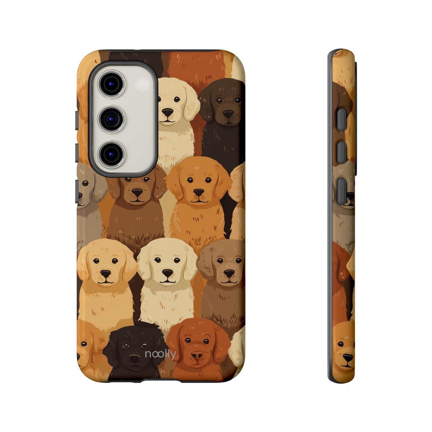 noolly Puppy Parade Golden Retriever Tough Phone Case