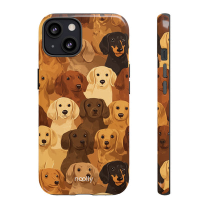 noolly Puppy Parade Dachshund Tough Phone Case