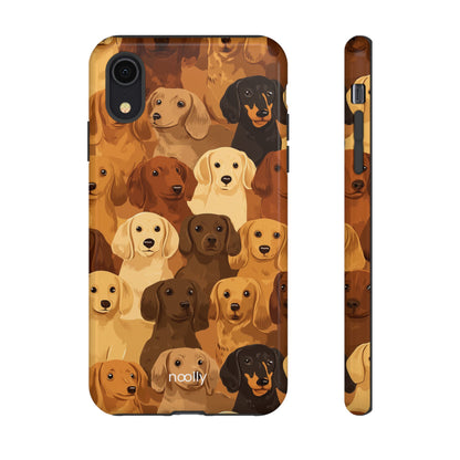 noolly Puppy Parade Dachshund Tough Phone Case