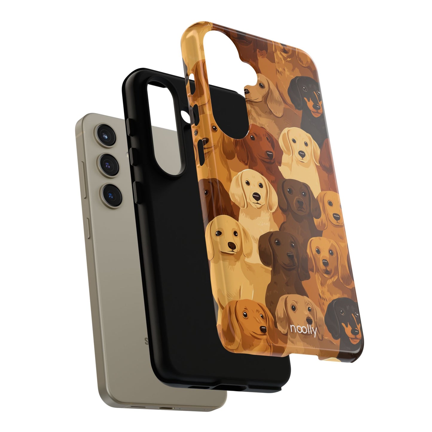 noolly Puppy Parade Dachshund Tough Phone Case