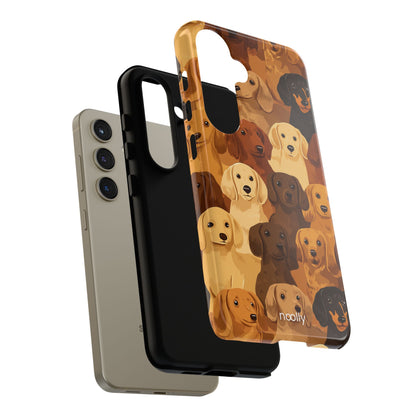 noolly Puppy Parade Dachshund Tough Phone Case