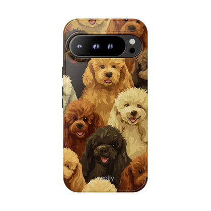 noolly Puppy Parade Poodle Tough Phone Case