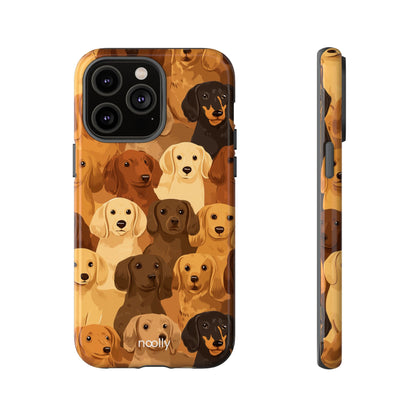 noolly Puppy Parade Dachshund Tough Phone Case